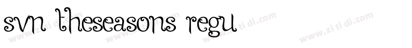 SVN TheSeasons Regu字体转换